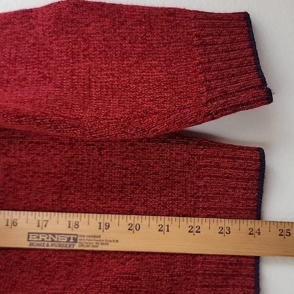 Ground Control Red & White Variegated Knit Pullover Sweater Youth XL - Picture 8 of 11